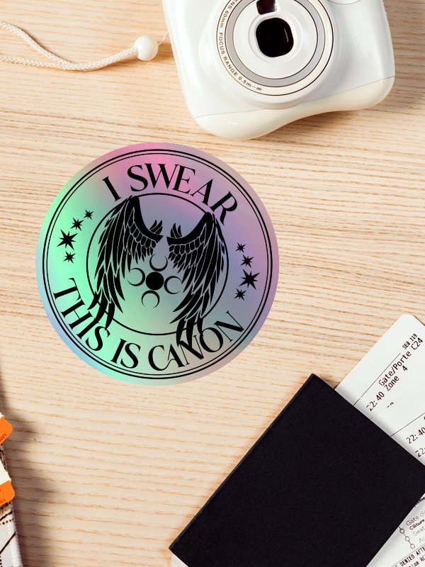 I Swear This Is Canon Holographic Sticker product image (2)