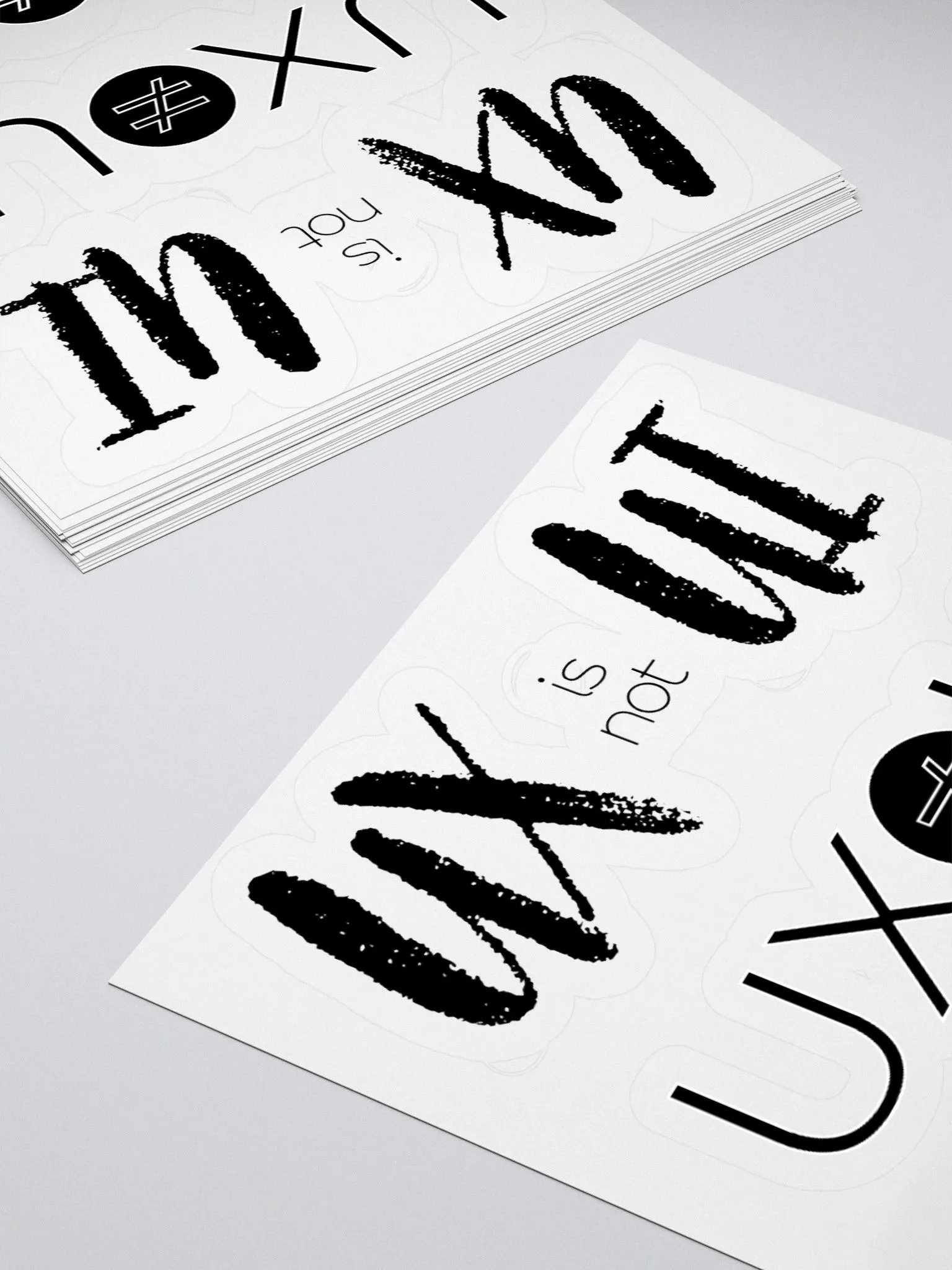 UX is not UI Custom Cut Vinyl Stickers product image (11)