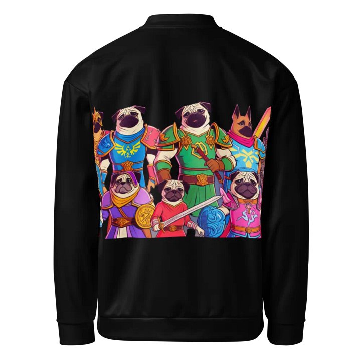 PugNation All-Over Print Bomber Jacket product image (2)