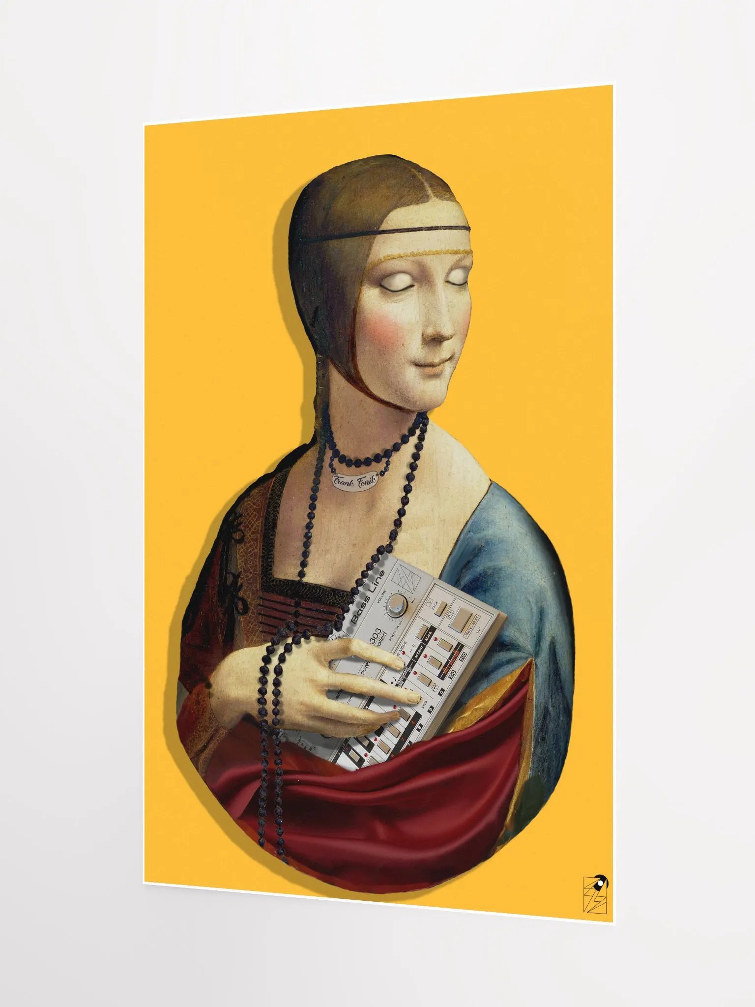tb 3-0-3 Chill-out Lady by Frank Fonik , Techno EDM Matte Paper Poster product image (3)