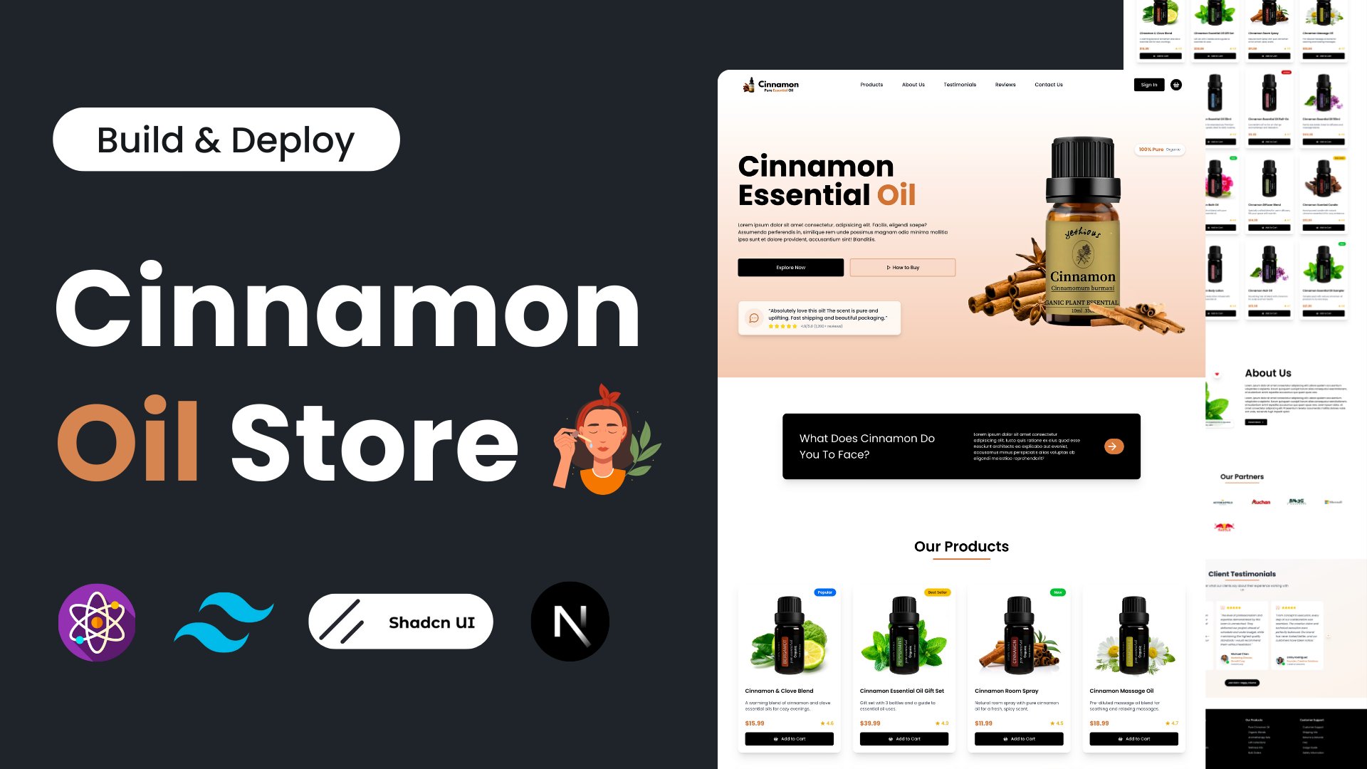 Modern Essential Oils E-Commerce Website (2025) product image (3)