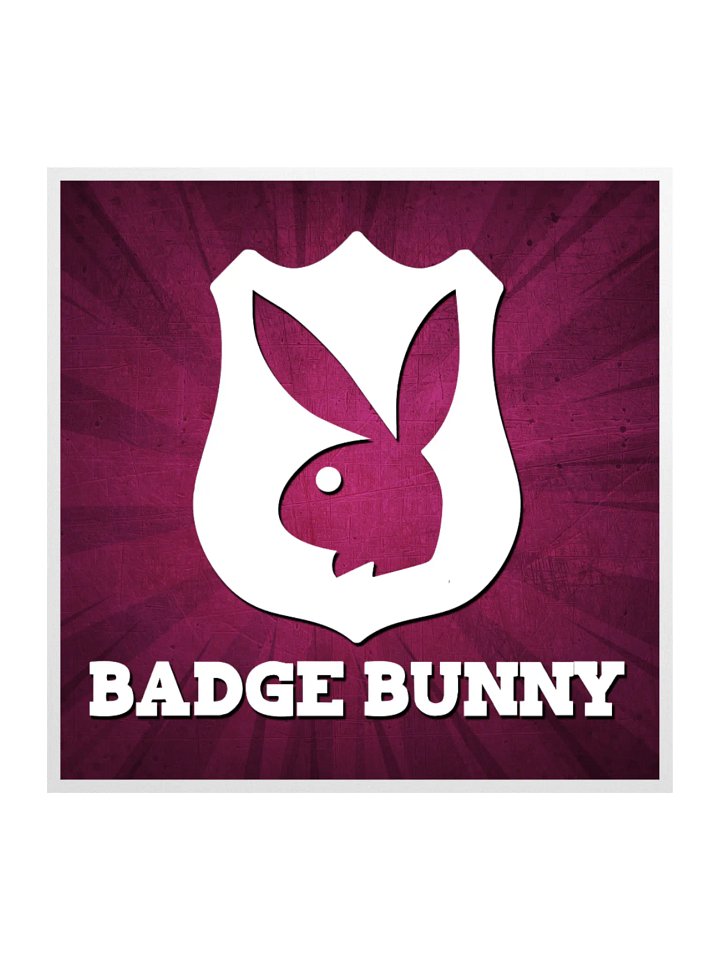 Badge Bunny Kiss Cut Stickers product image (2)