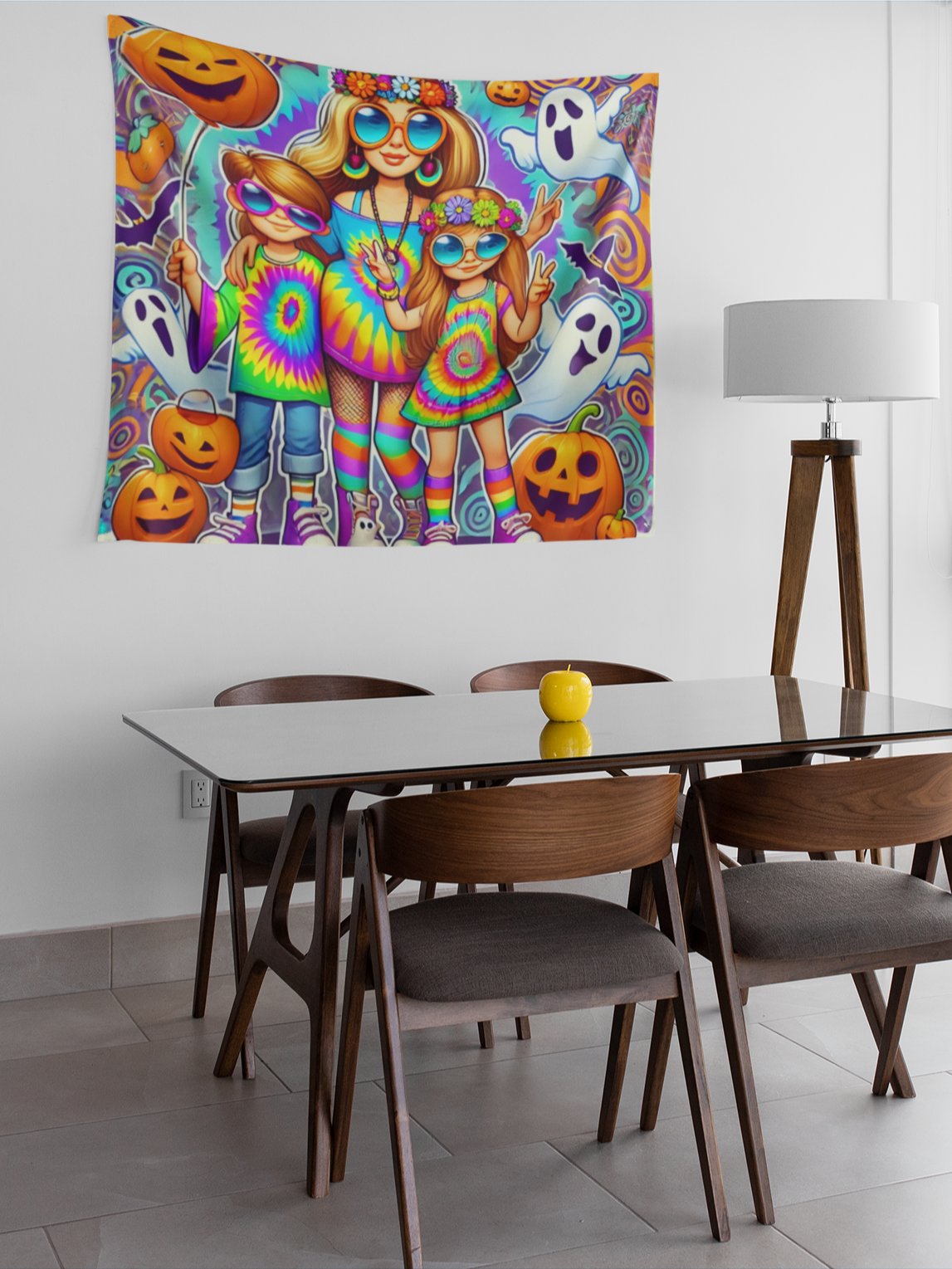 Hippy Trippy Halloween Family Collection: Psychedelic Tie-Dye Halloween Art product image (2)