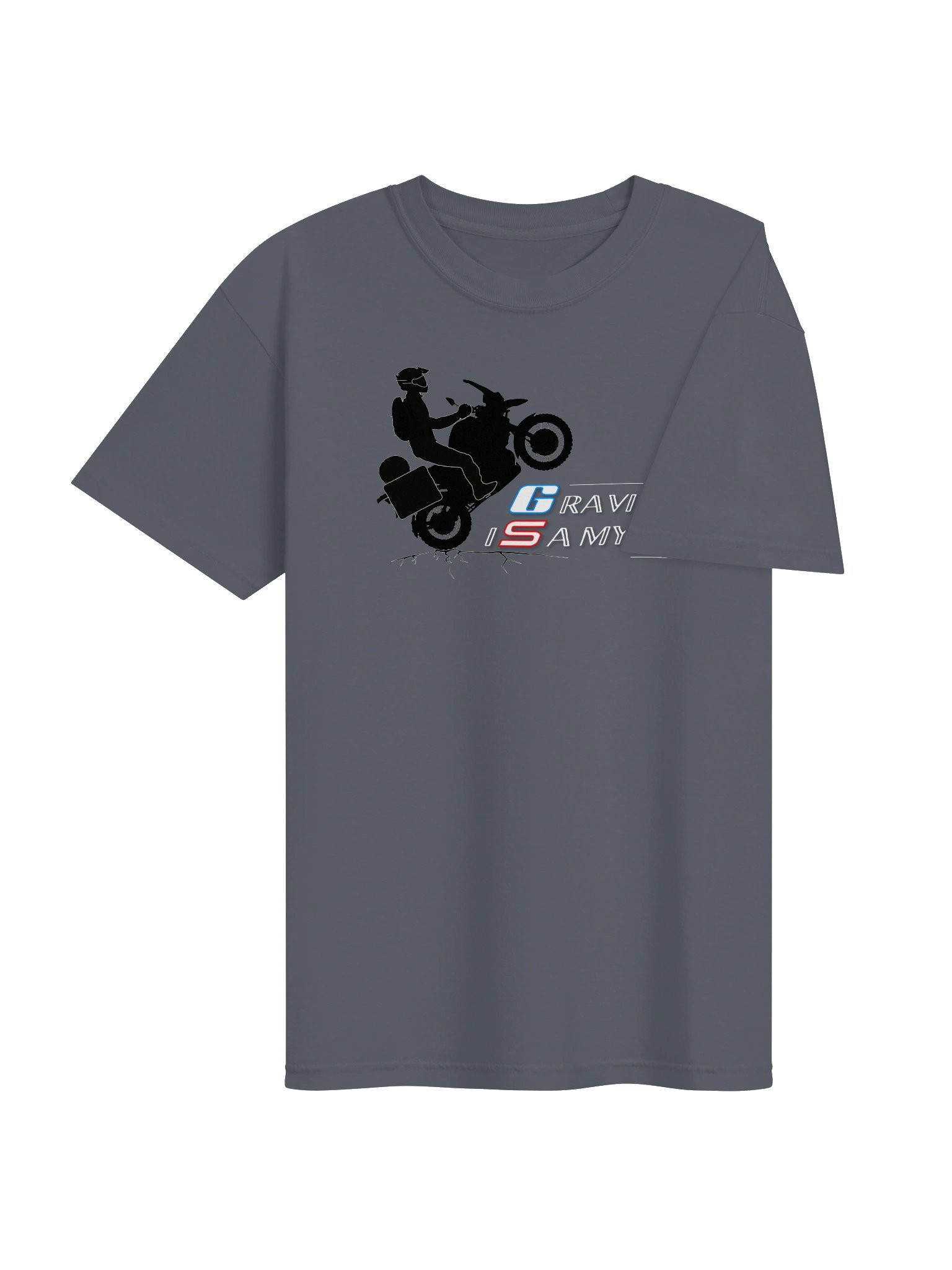 GS. Gravity Is a Myth | Adventure Motorcycle T-Shirt product image (4)