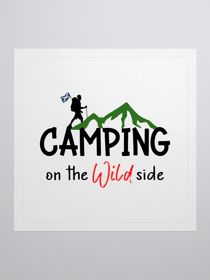Camping Kiss Cut Sticker product image (1)
