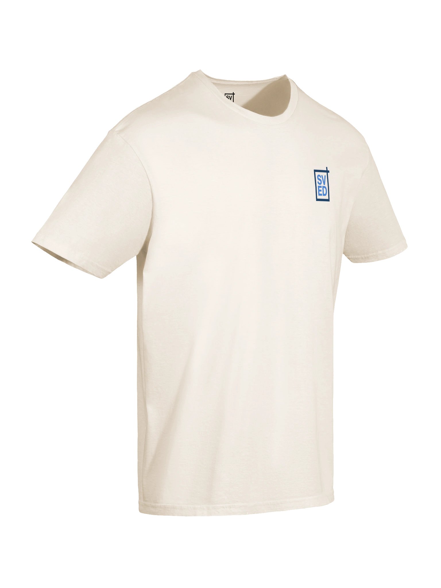 Minimal Logo Tee (White & Blue) product image (6)