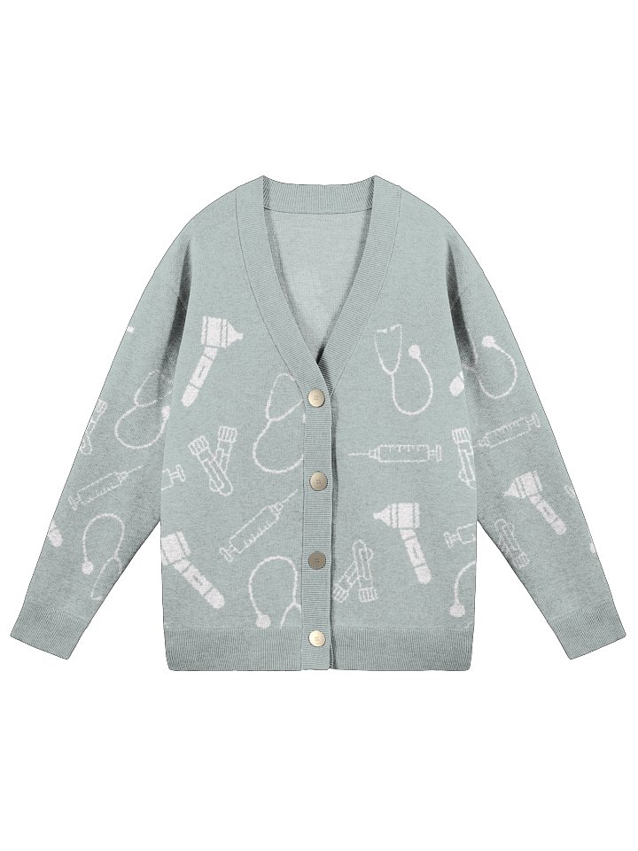 Primary Care Knit Cardigan - Powder Blue product image (1)