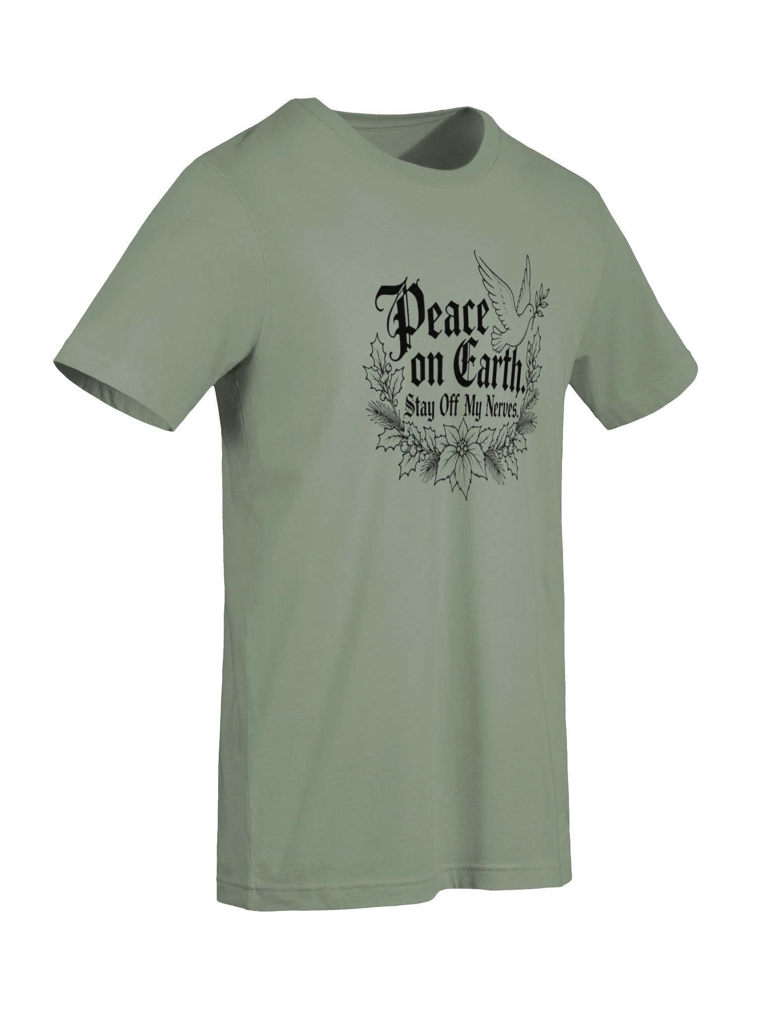 Peace on Earth. Stay Off My Nerves. | Funny Christmas T-Shirt product image (8)