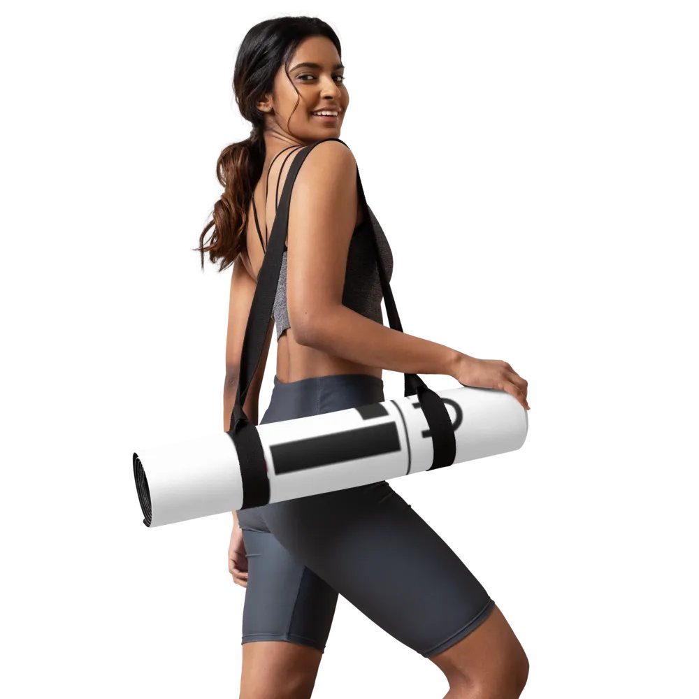 TDS Music White Rubber Yoga Mat with Unique Design - 24x68 inches product image (10)