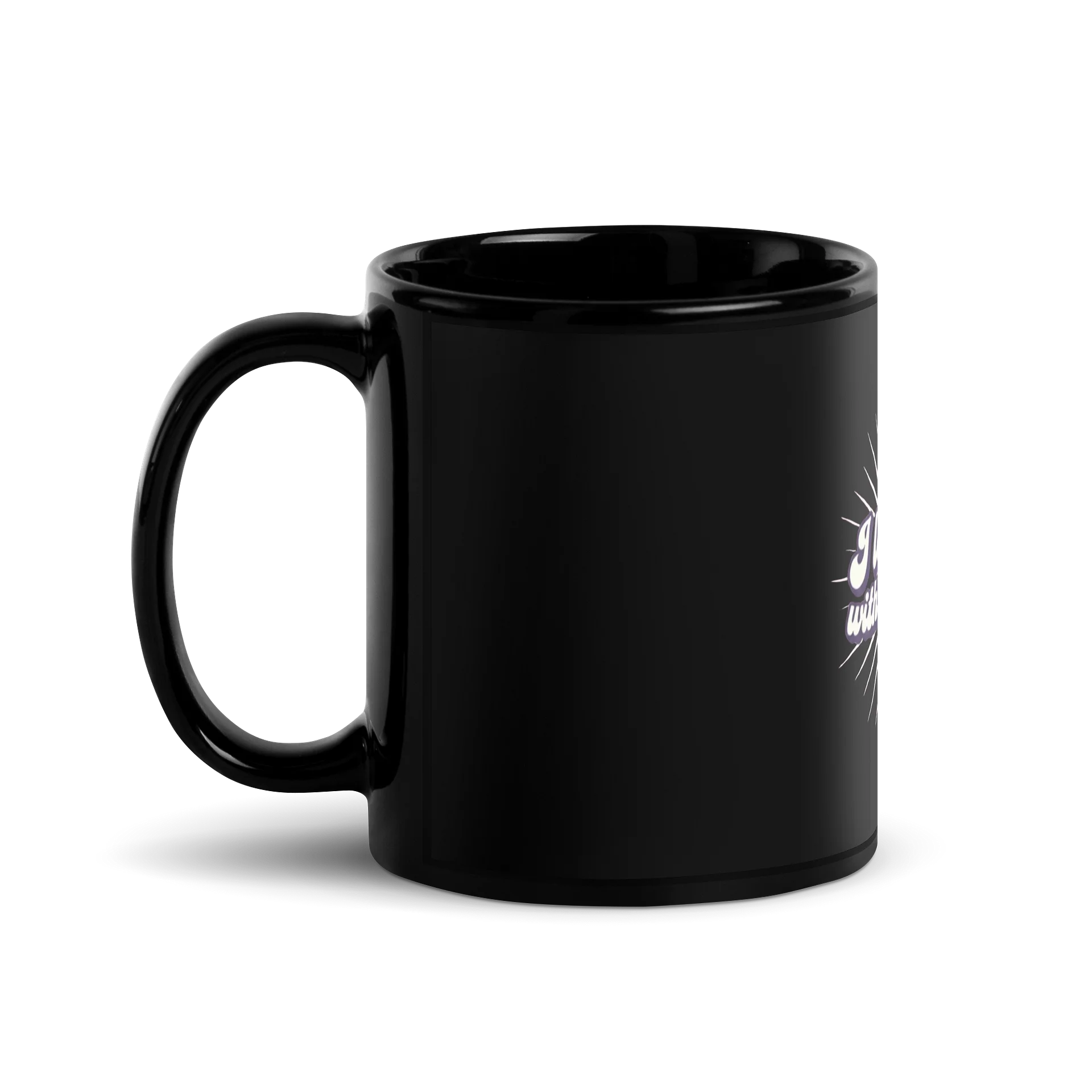 “I Love You With Boundaries” Black Coffee Mug product image (1)
