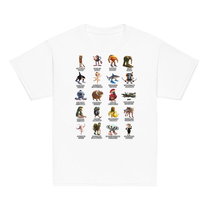 Funny Italian Brainrot Kids' Tee product image (7)