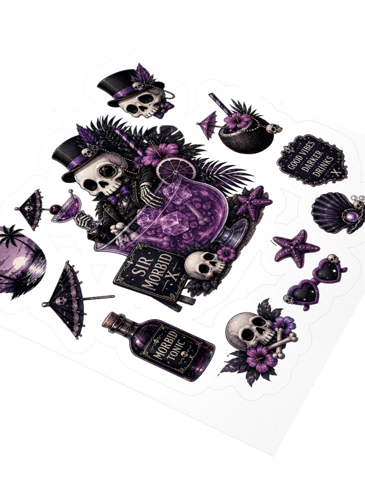 ''Dark Drinks'' Kiss Cut Stickers product image (2)