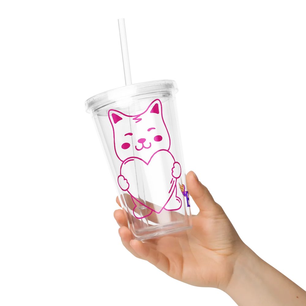 Doggy Heart: Clear Hard Plastic Cup product image (6)