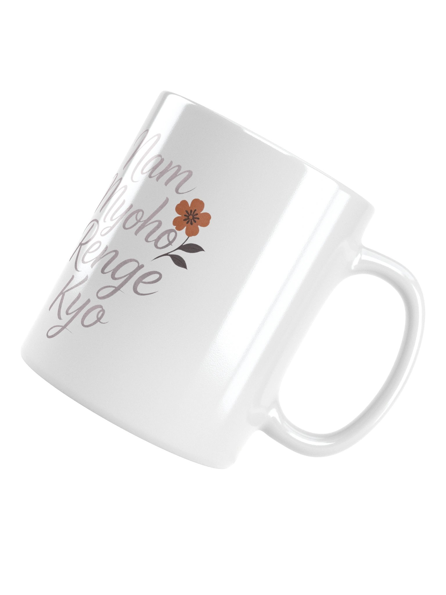 Nichiren Buddhism White Glossy Mug - Sacred Chant for Daily Practice product image (4)