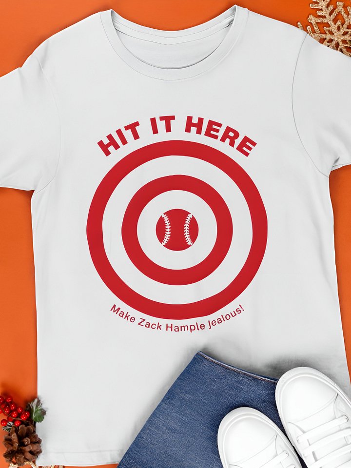 Hit It Here Target Baseball Shirt product image (1)