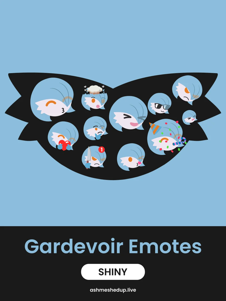 Gardevoir Emotes (Shiny) product image (1)