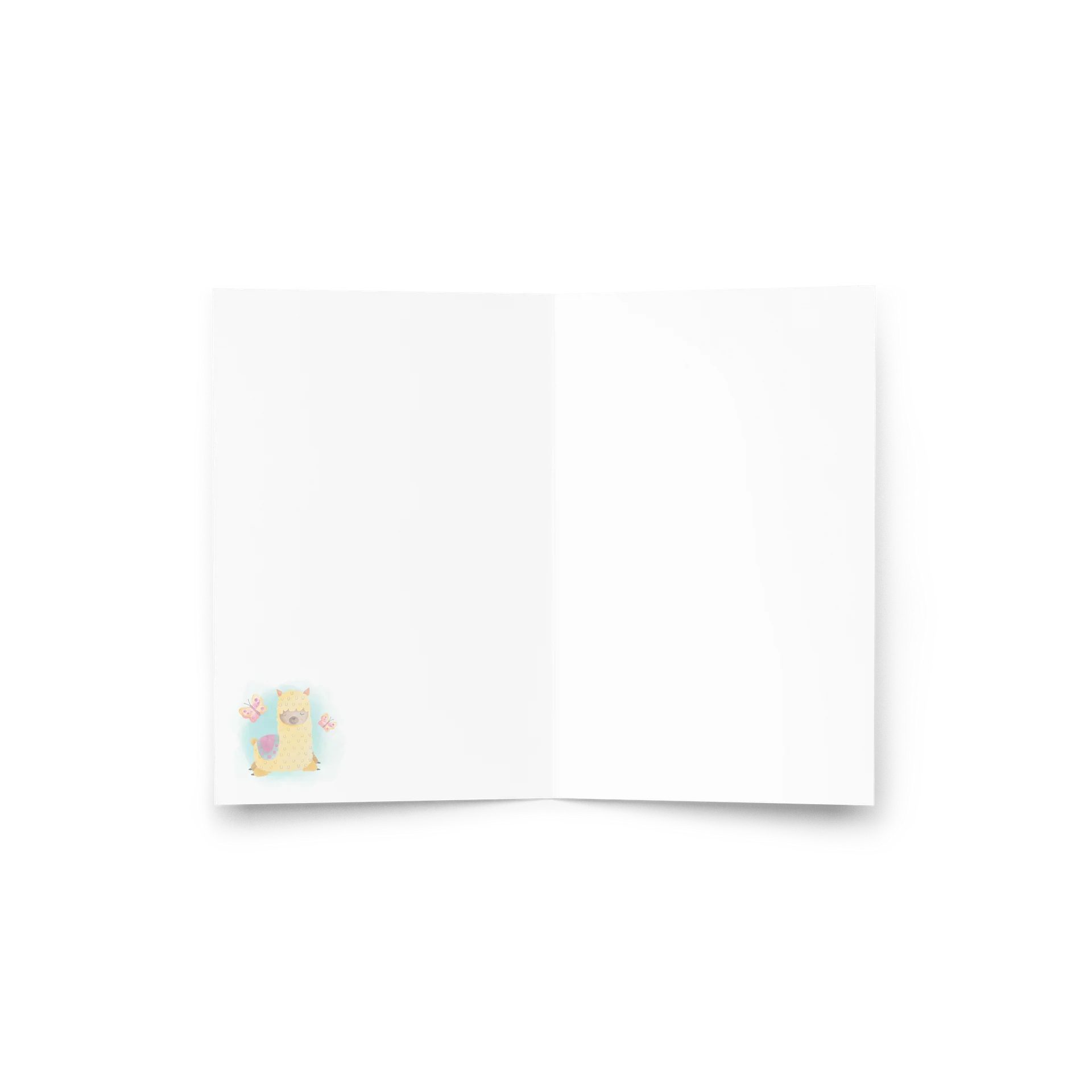 Llama Birthday Wishes Card product image (3)
