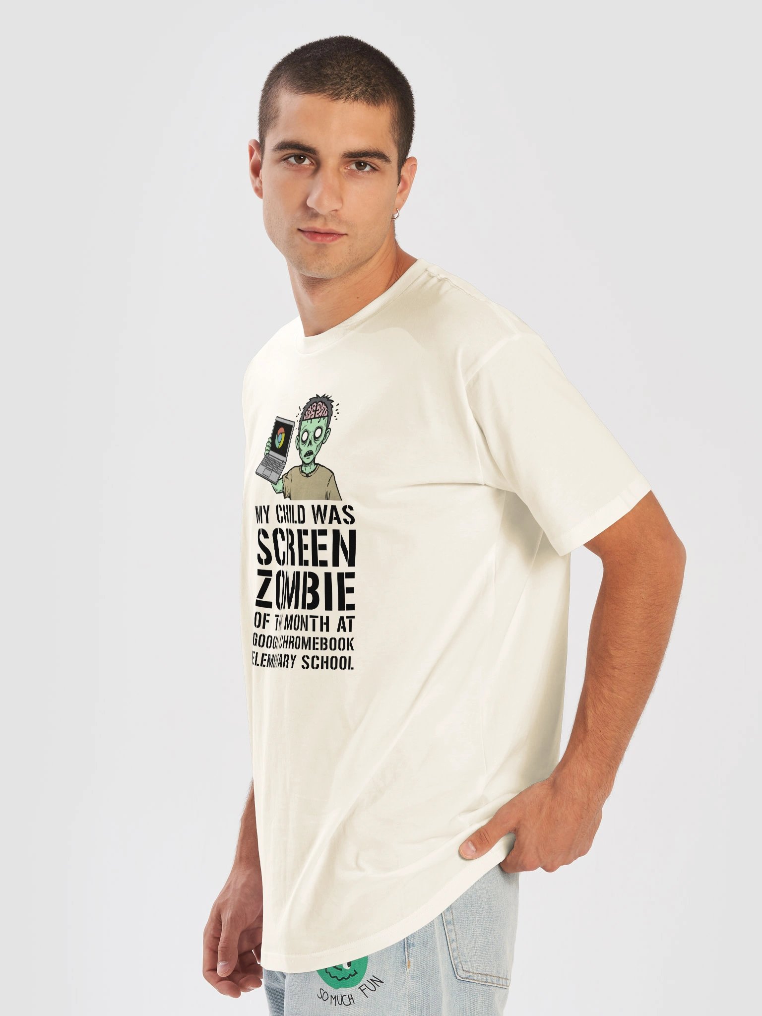 Chromebook Screen Zombie Shirt product image (7)