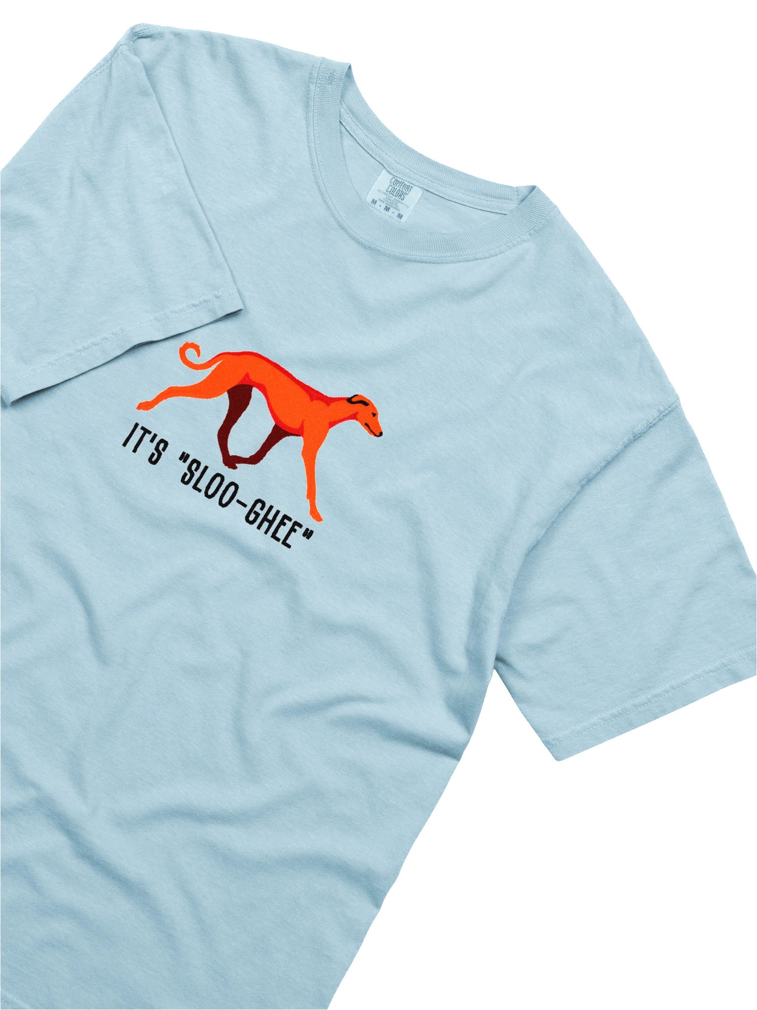 It's Sloo-Gee T-Shirt(Embroidered) of a Sloughi(Red) product image (8)