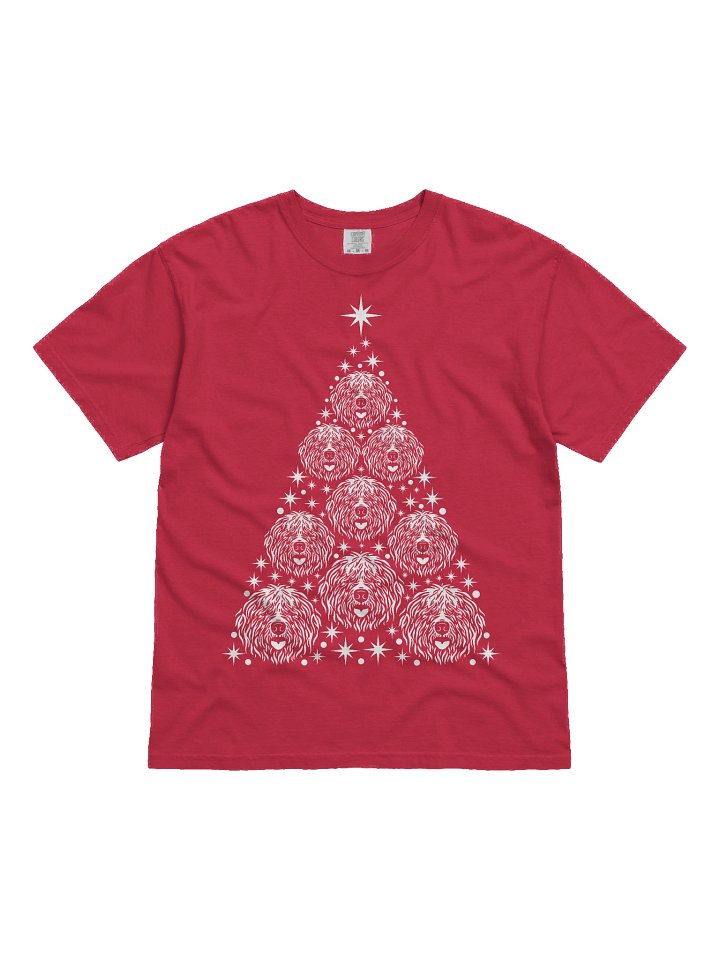 Old English Sheepdog Christmas Tree T-Shirt product image (2)