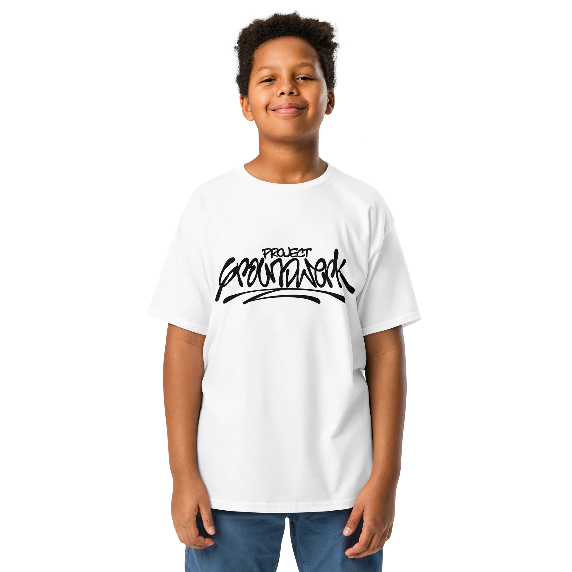 Project Groundwerk Classic Logo Youth Classic White Tee product image (3)