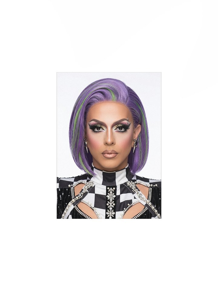 "Checkered Glam" Headshot Matte Art Print product image (1)