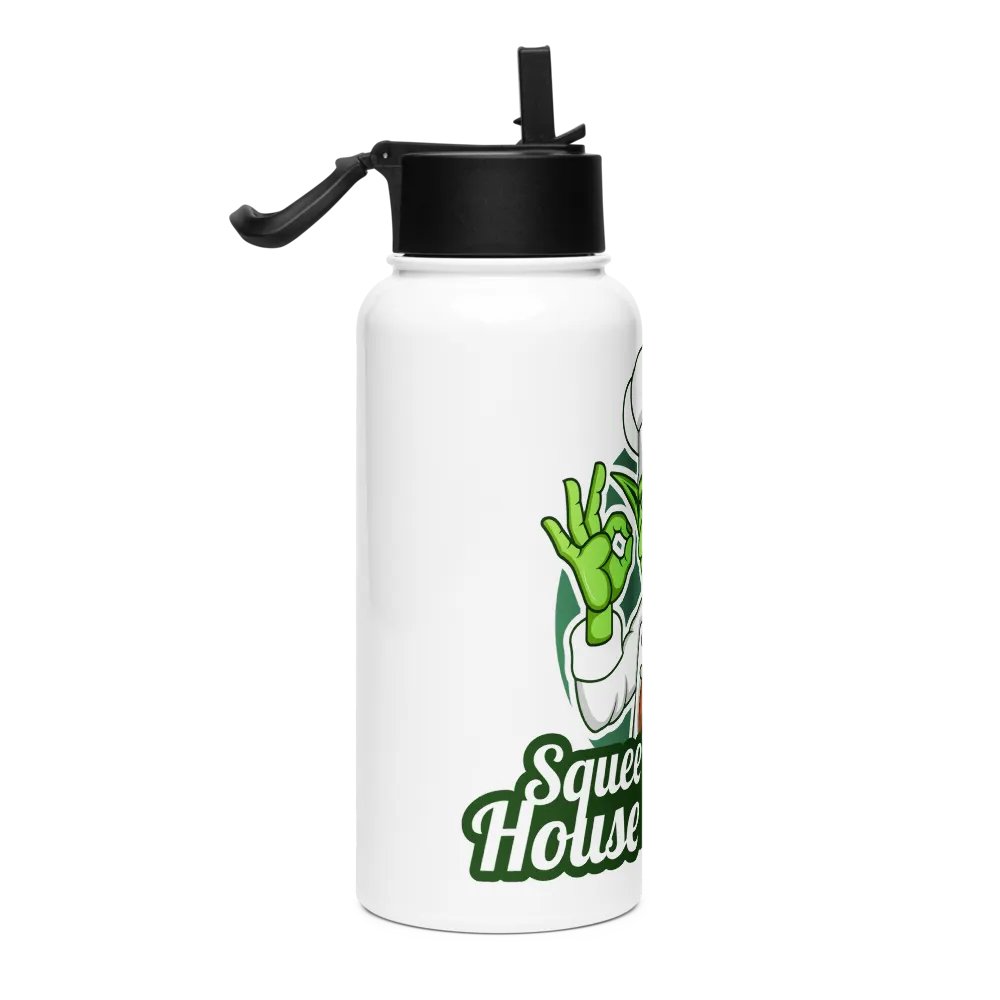 S.h.o.p. Stainless Steel Water Bottle – with Straw & Lid product image (3)