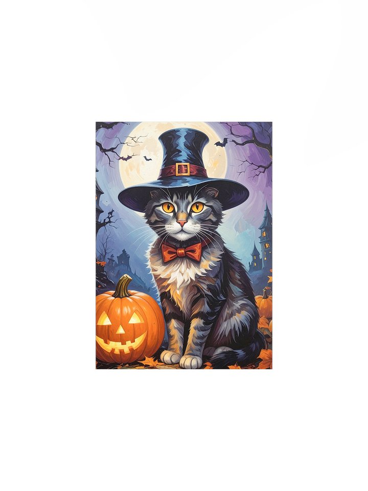 Halloween Cat with Pumpkin product image (3)