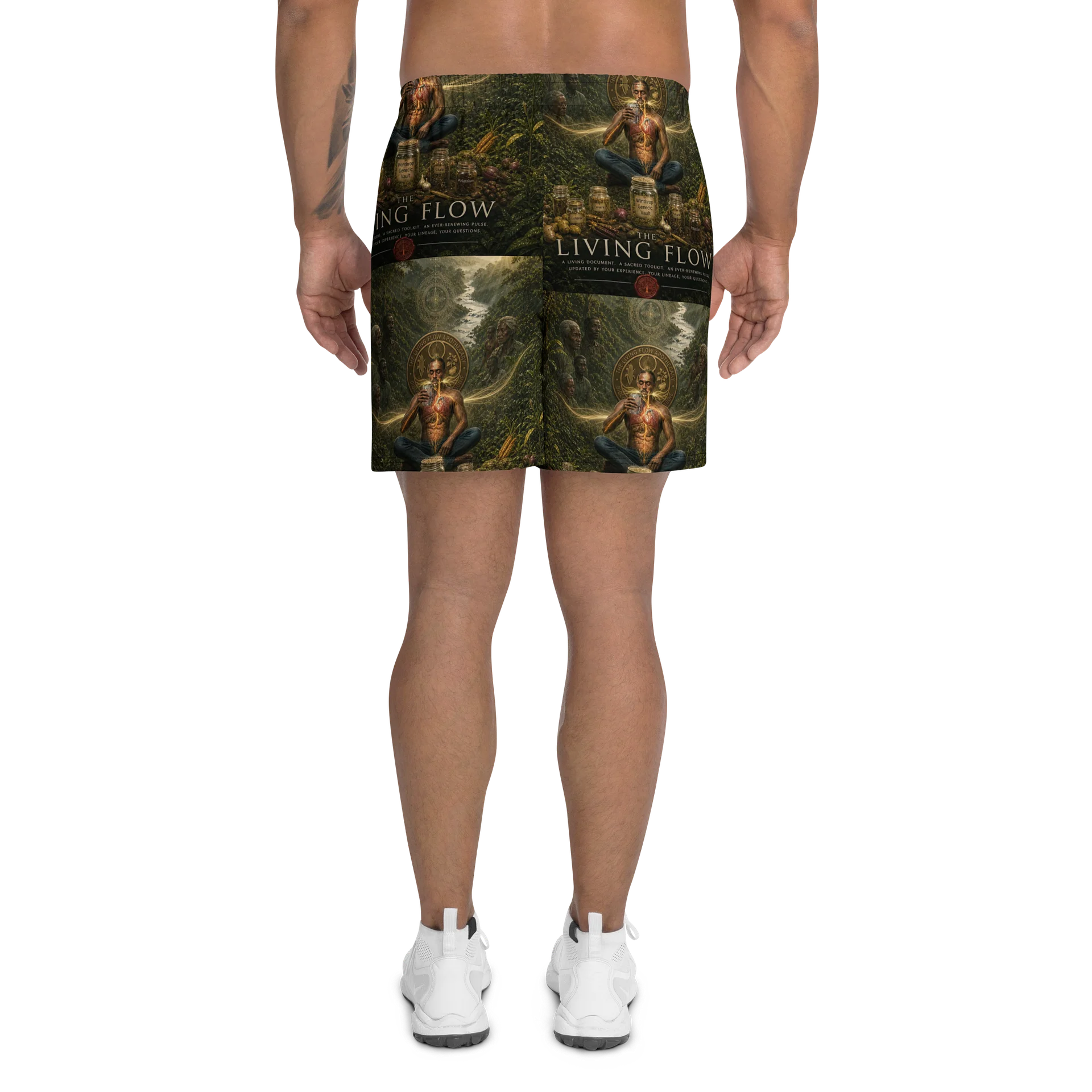 KALA AMRITA Herbal Infographic Athletic Shorts product image (4)