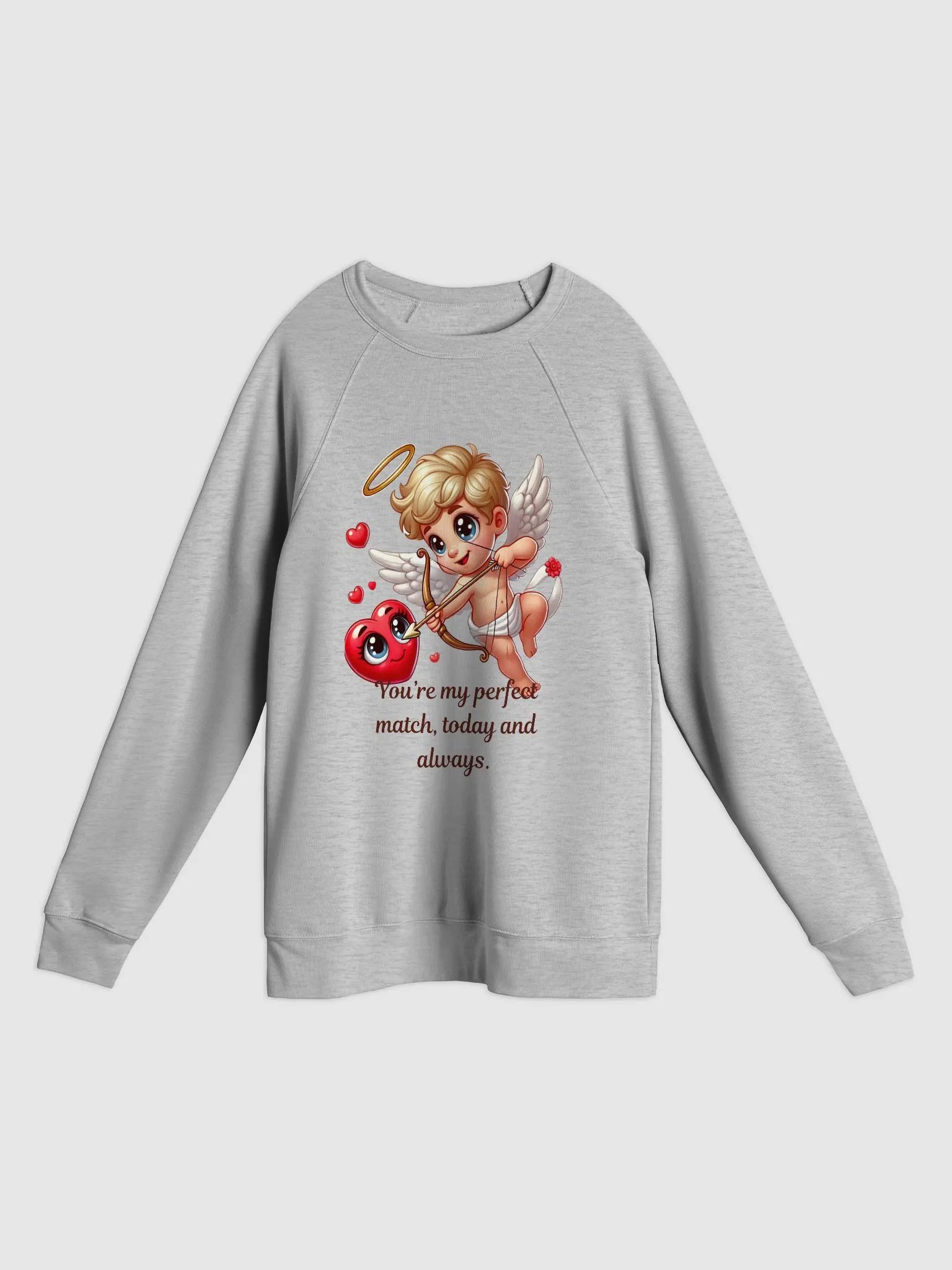 Cupid's Perfect Match Raglan Sweatshirt product image (1)