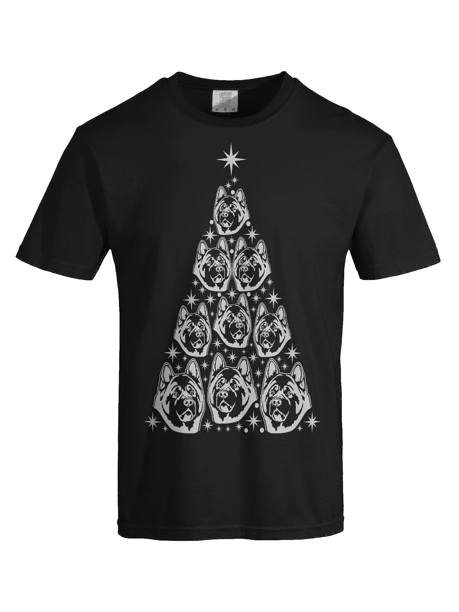 American Akita Christmas Tree T-Shirt product image (9)