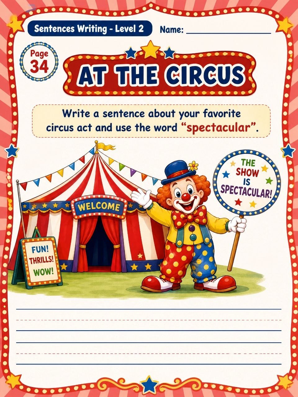 Sentences Writing Activity Book V 2 product image (6)