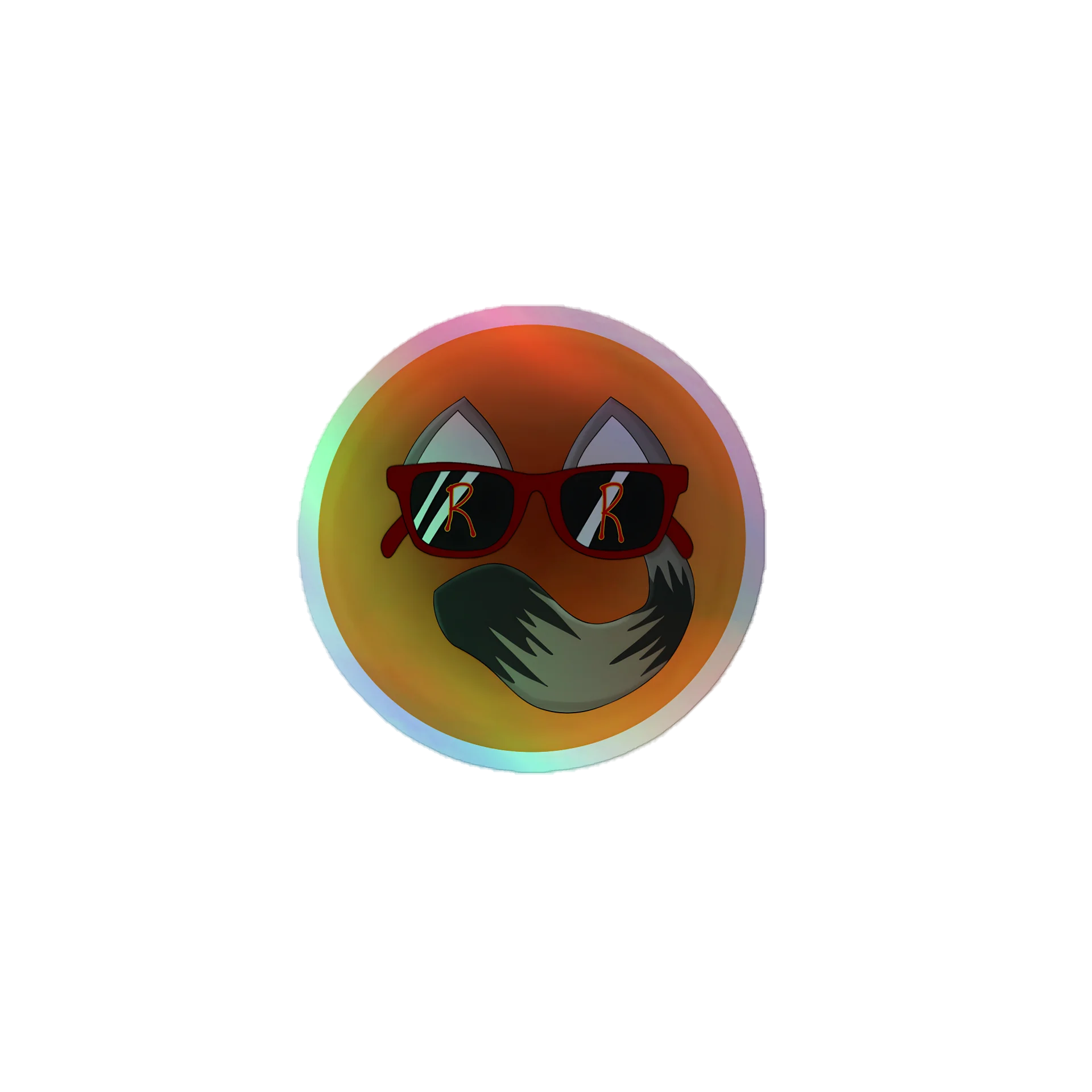 RespawnRaccoon Logo Holographic Sticker product image (1)