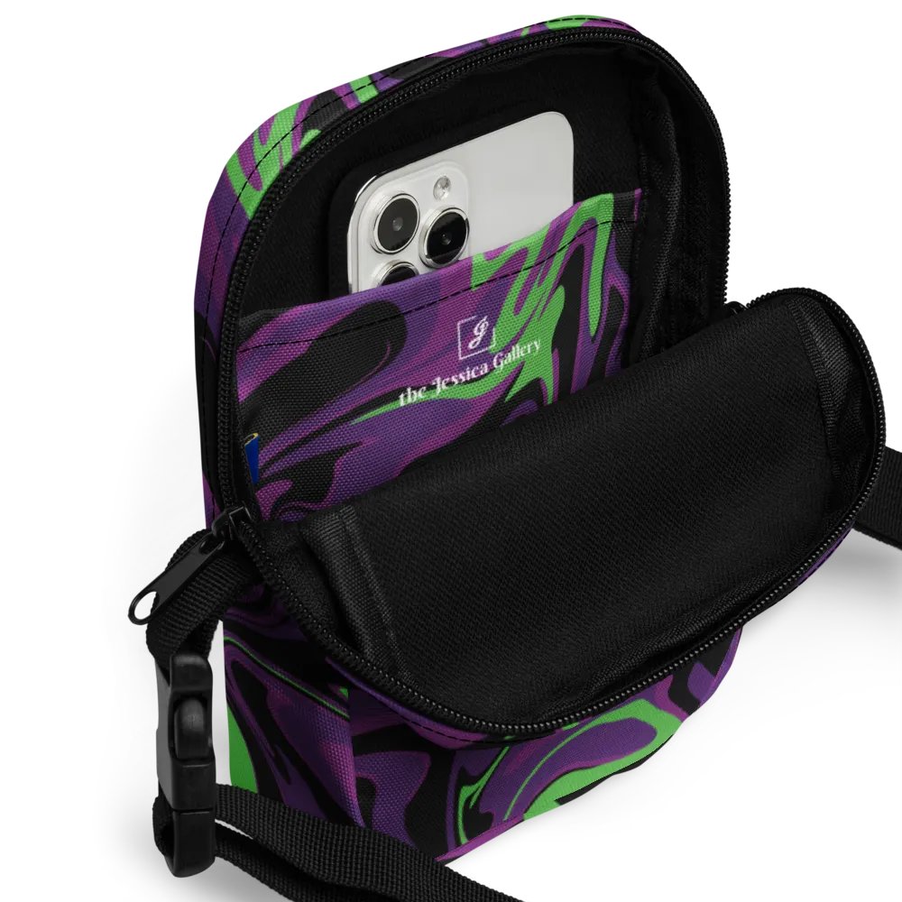 Purple Lime Swirl Utility Crossbody Bag product image (7)