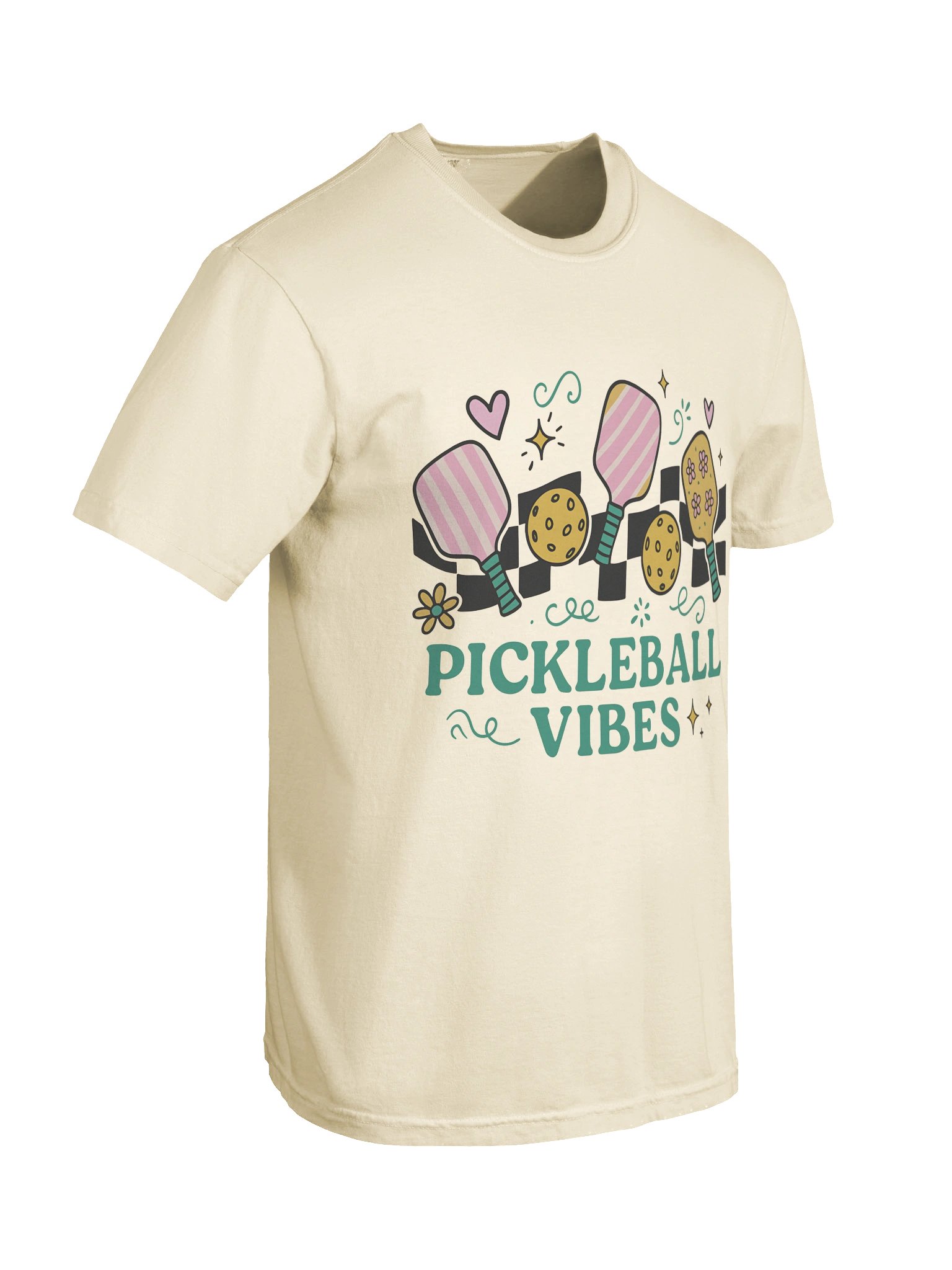Pickleball Vibes Heart Doodle Tee product image (6)