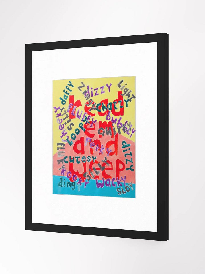 read em and weep print framed product image (2)