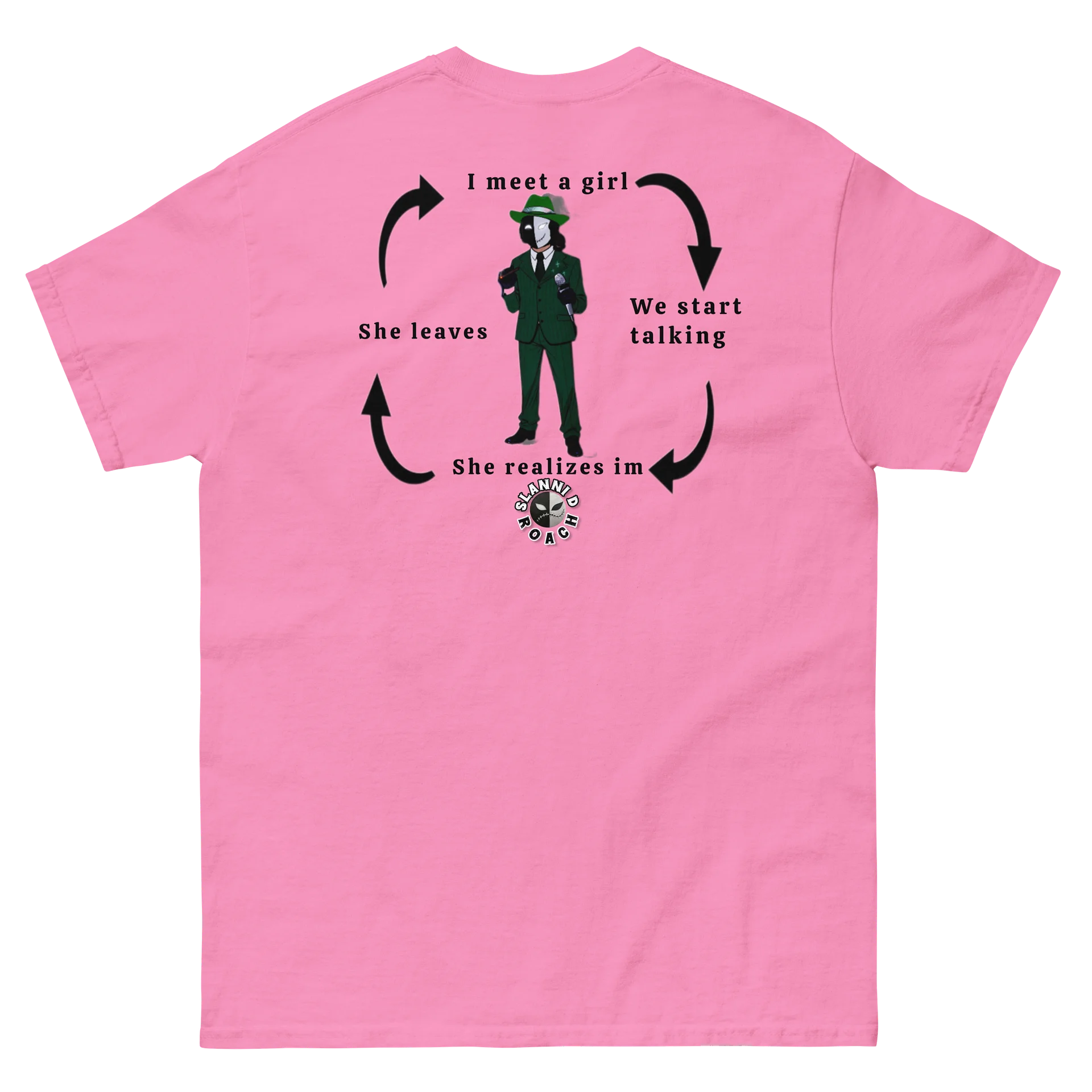 Limited time Slanni D Roach "I meet a girl" Graphic Tee product image (6)