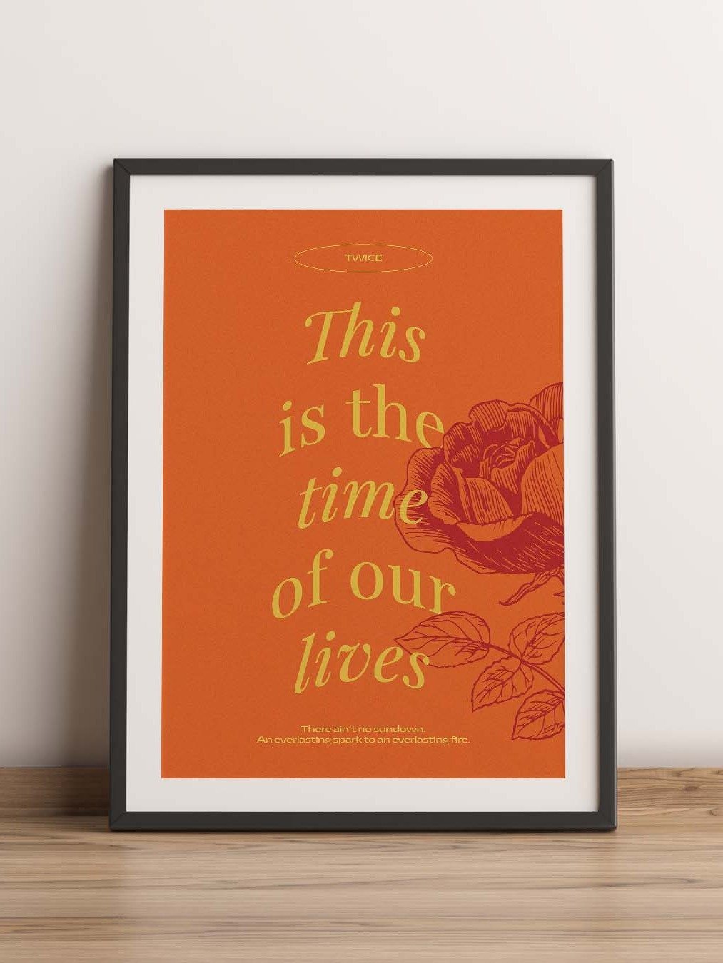 One Spark - TWICE KPOP Digital Printable Wall Art Poster (A1 SIZE) - Instant Download product image (1)