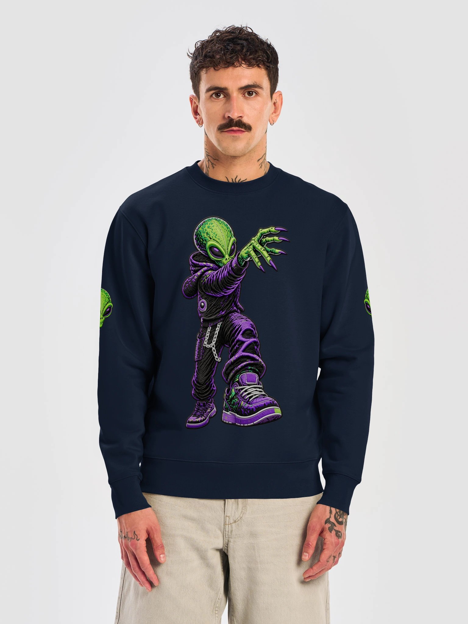 Neon Purple Bliss Crew Heavyweight product image (5)
