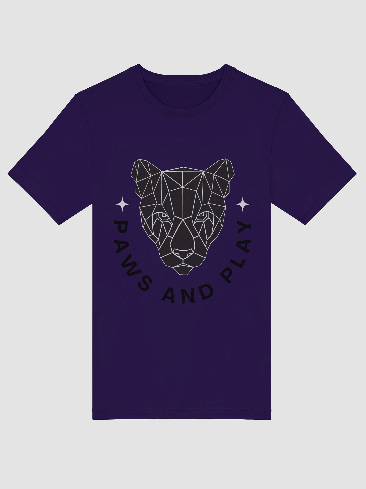 Geometric Big Cat Head T-Shirt product image (5)