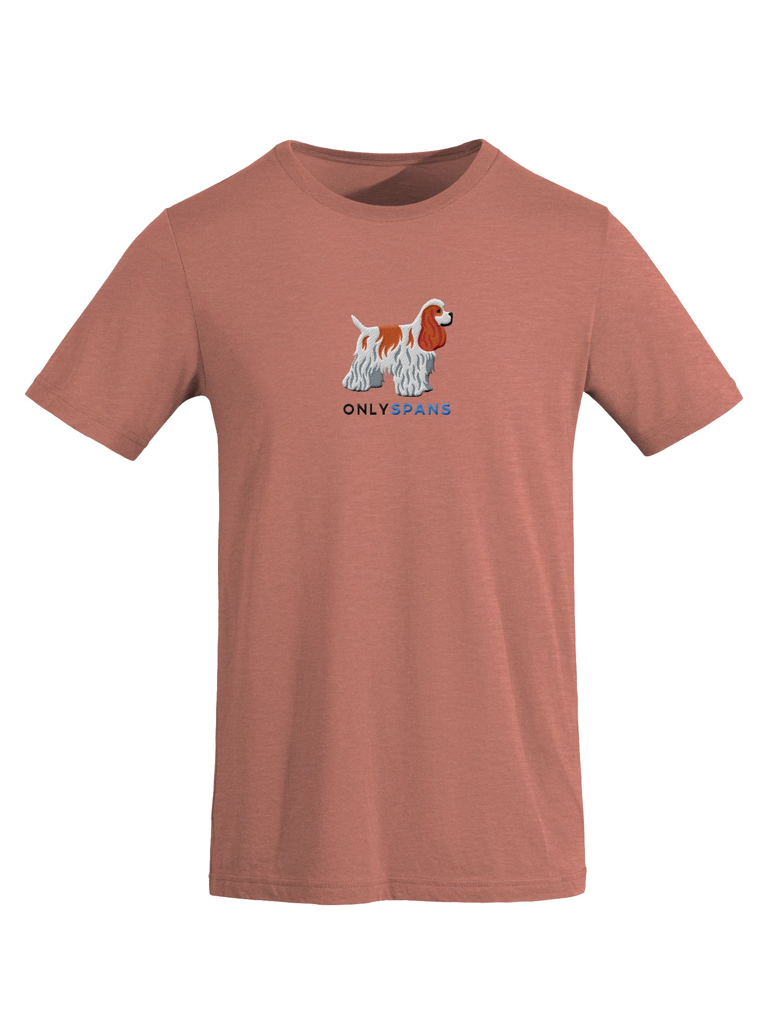 Only Spans T-Shirt(Embroidered) of an American Cocker Spaniel(Red & White) product image (43)