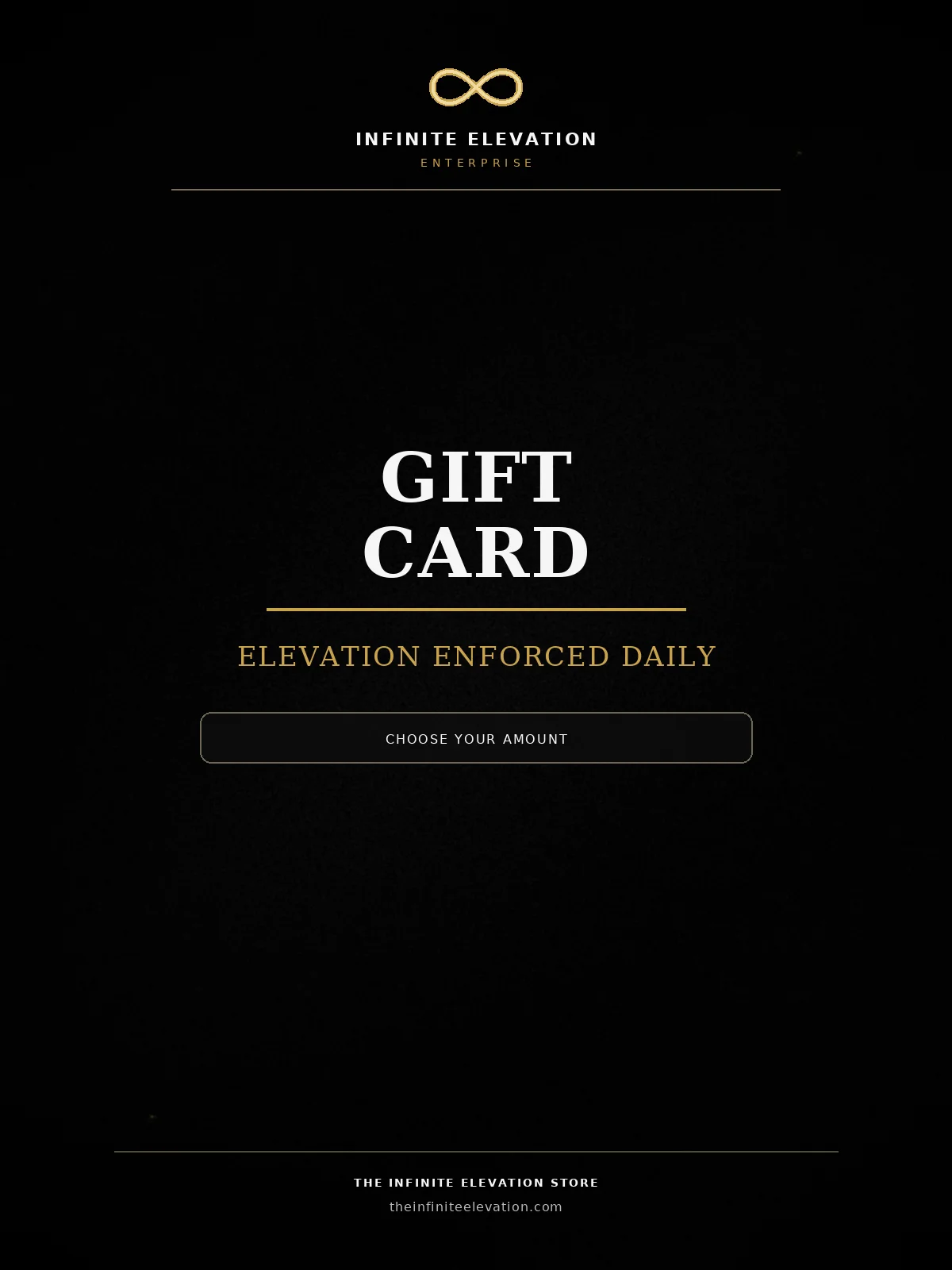 The Infinite Elevation Store Gift Card (A meaningful gift of Elevation) product image (1)