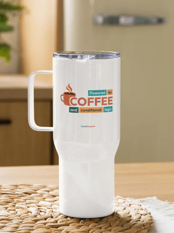 Powered by coffee - Travel Mug product image (7)