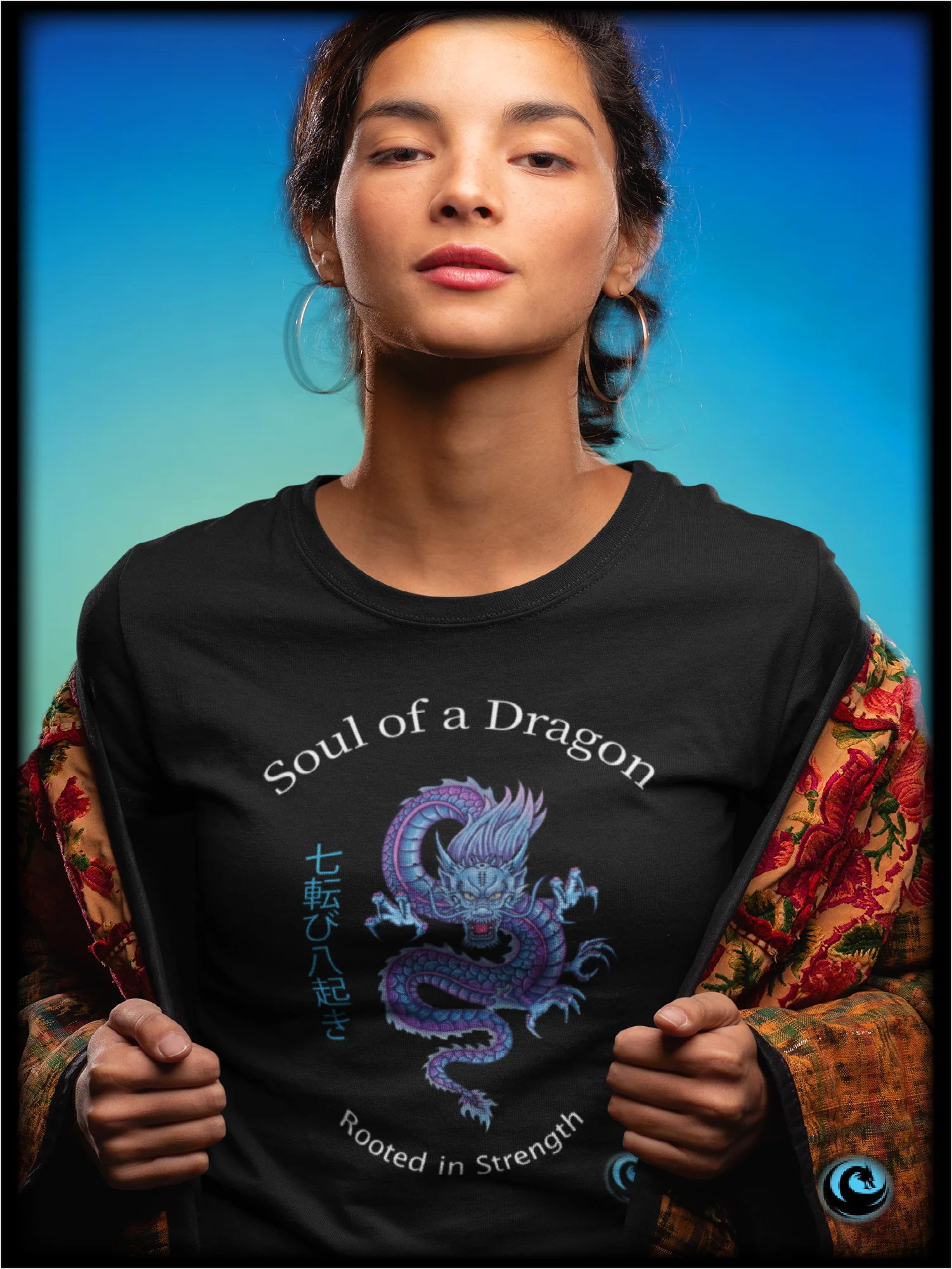 Soul of a Dragon: Japanese Water Dragon Graphic Tee product image (1)