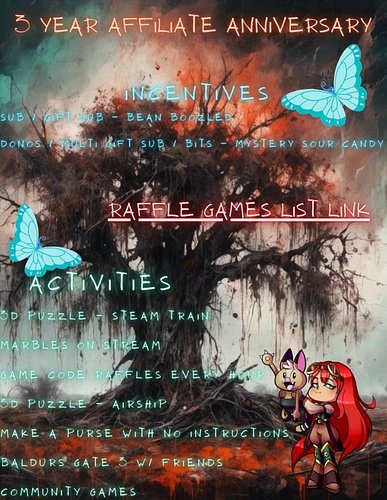 Its that time!! August 26th we are celebrating 3 years of being an affiliate on Twitch!! don't miss out on all the fun!!

#tw...