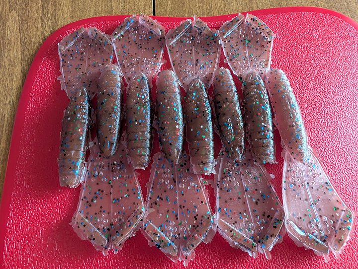 3.5" torpedo craw / grape jelly product image (1)