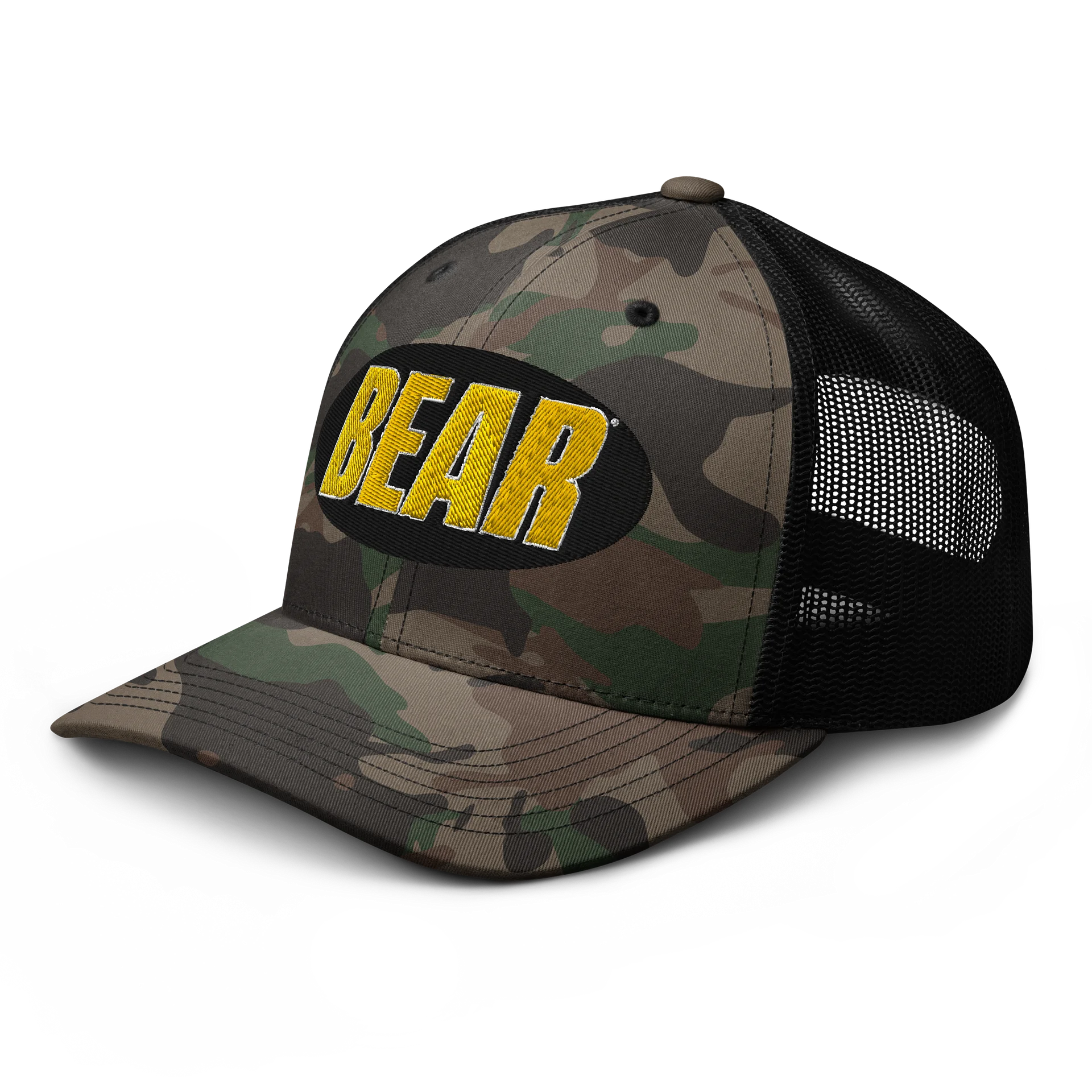 BEAR Embroidered Camo Trucker Cap product image (4)