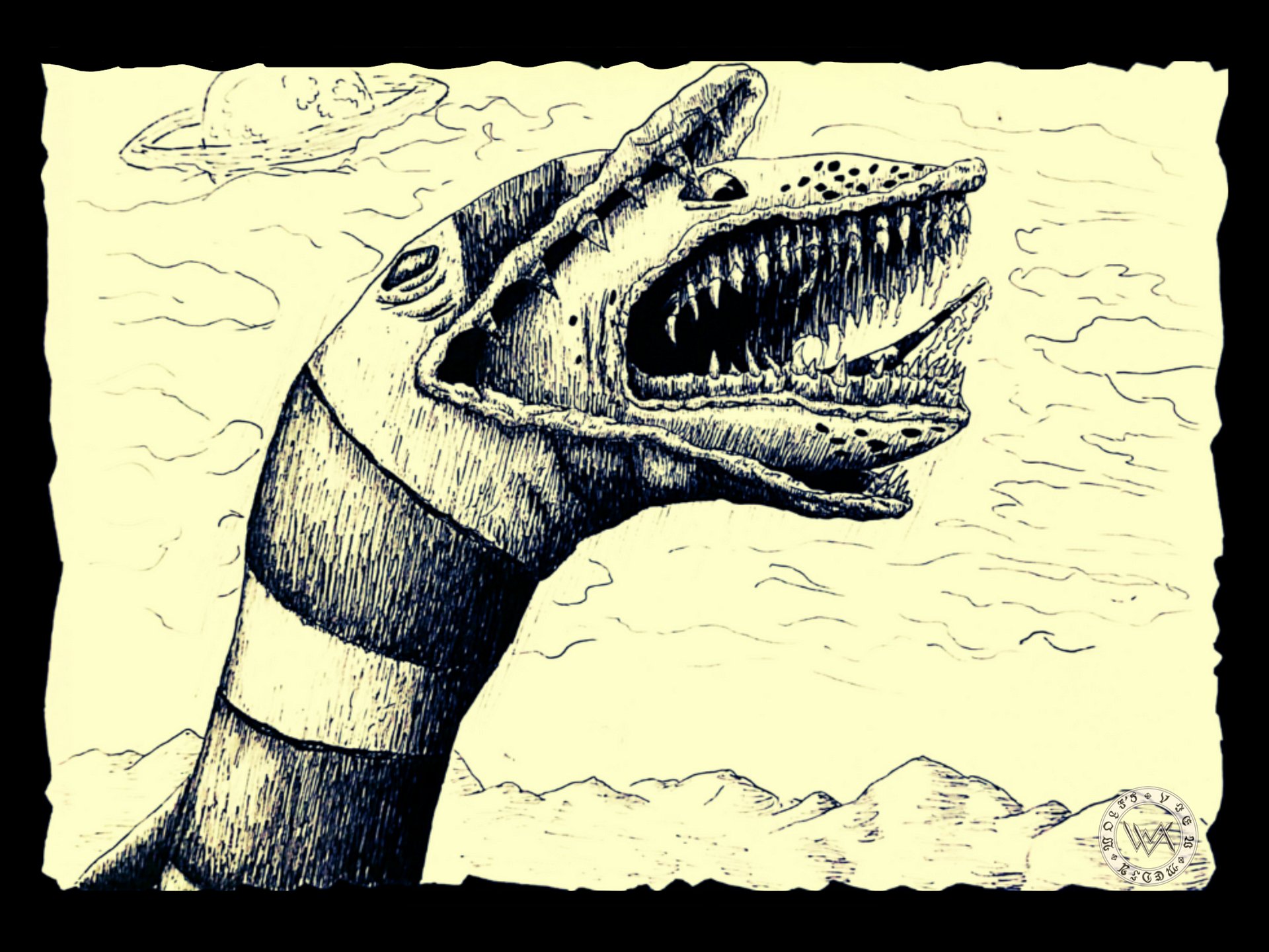 Sandworms of Saturn- Unisex Cotton Tee product image (6)