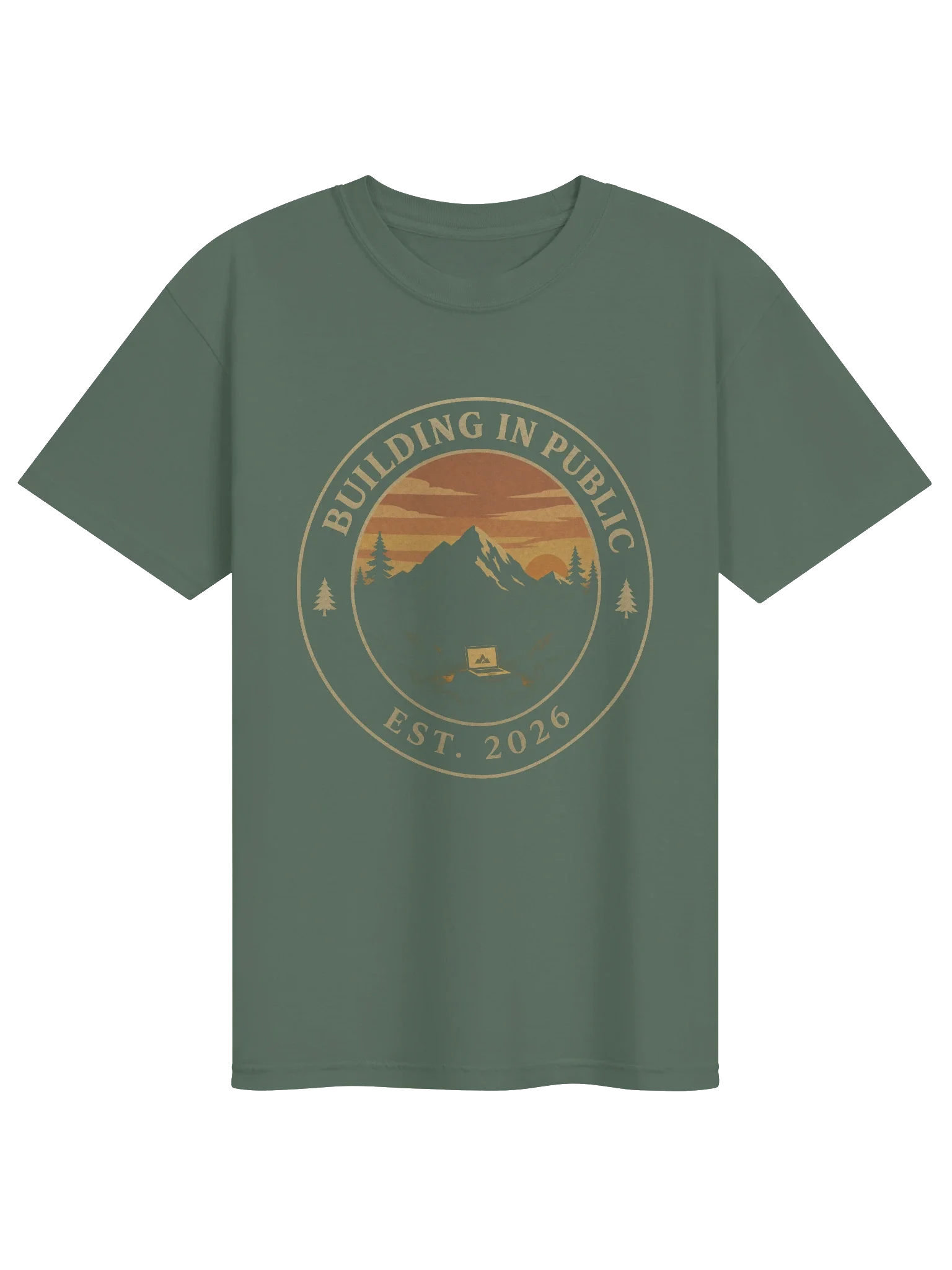 Building in Public Badge Tee — view 9