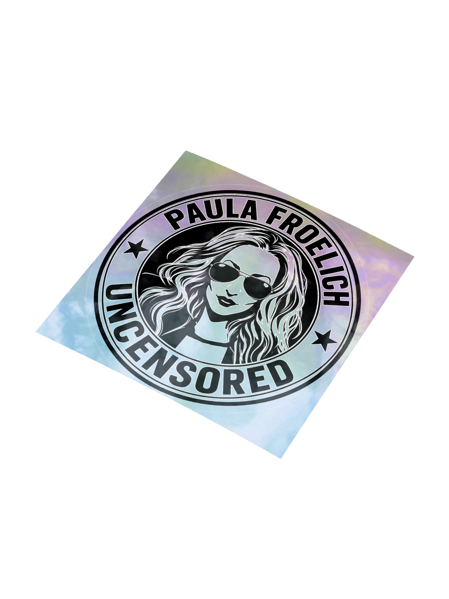 Paula Froelich: Uncensored Holographic XL Sticker product image (3)